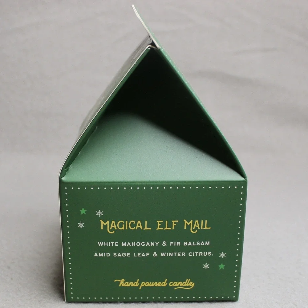 DW Home Magical Elf Mail Scented Candle 5.2oz Green North Pole Express Mail‎ Box